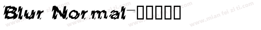 Blur Normal字体转换